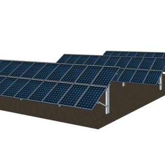 现代太阳能板su模型