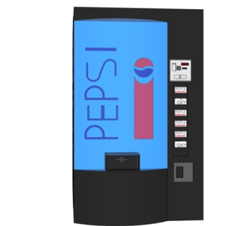 现代自动售卖机su模型