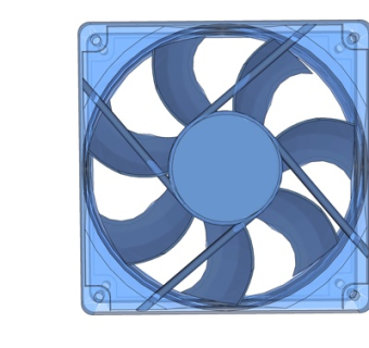 现代排气扇su模型
