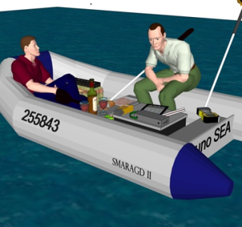 现代汽艇su模型