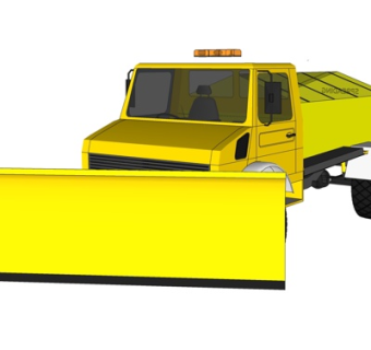 现代铲车su模型