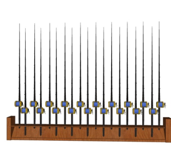 现代鱼竿su模型