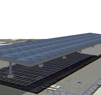 现代太阳能板su模型