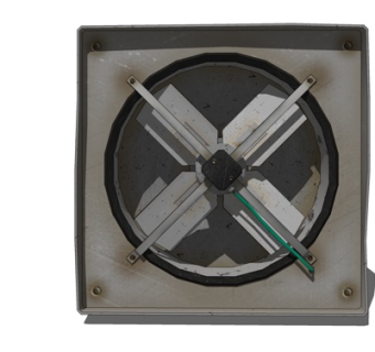 现代排气扇su模型