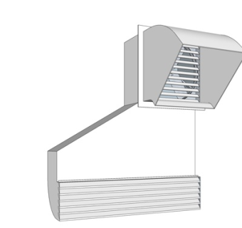 现代排气扇su模型