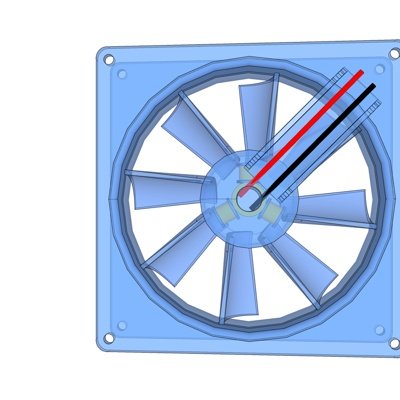 现代排气扇su模型