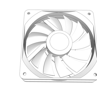 现代排气扇su模型