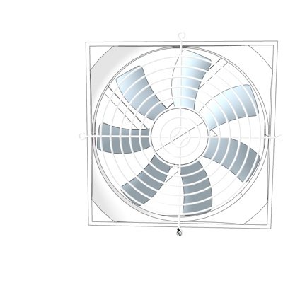 现代排气扇su模型