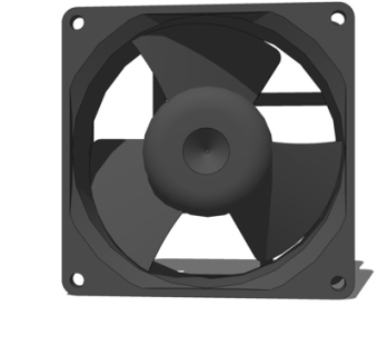 现代cpu散热器su模型