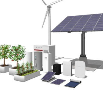 现代太阳能板su模型