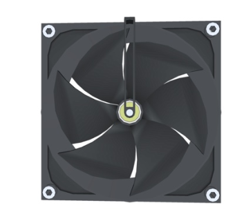 现代cpu散热器su模型