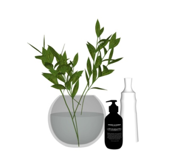 现代绿植花瓶花卉su模型