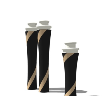 现代化妆品瓶子su模型