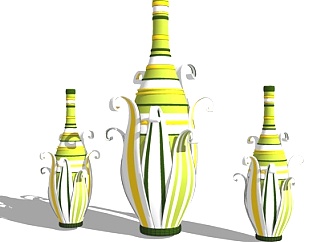 欧式<em>陶瓷花瓶</em>su模型