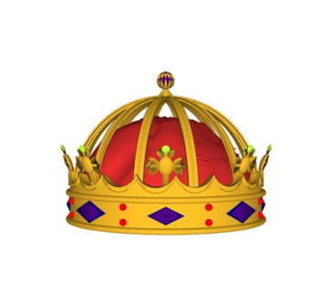 欧式王冠摆件su模型