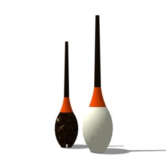 现代陶瓷花瓶su模型