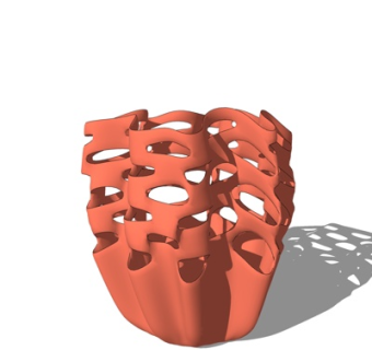 现代抽象花瓶su模型