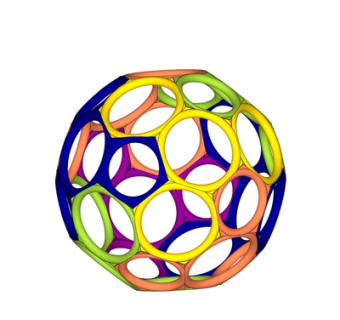 现代彩色球小品su模型