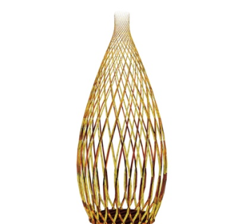 现代金属花瓶su模型