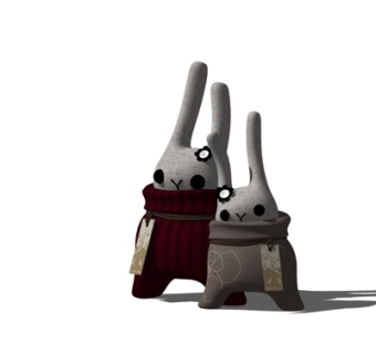 现代kd猫玩具su模型