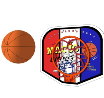 现代篮球玩具su模型