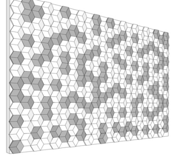 现代菱形几何背景墙su模型