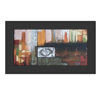 现代抽象装饰画su模型