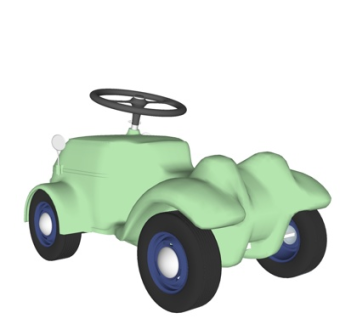 现代儿童玩具车su模型