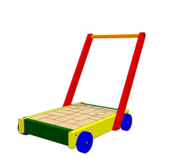 现代儿童玩具车su模型