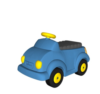 现代儿童玩具车su模型