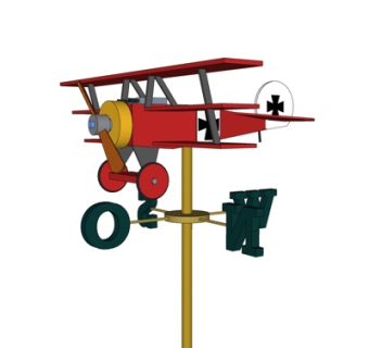 现代儿童飞机玩具su模型