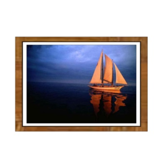 现代海船装饰画su模型