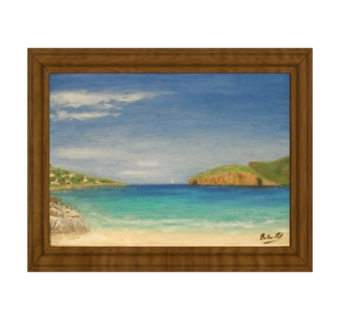 现代海边装饰画su模型