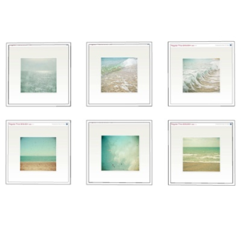 现代海边装饰画su模型