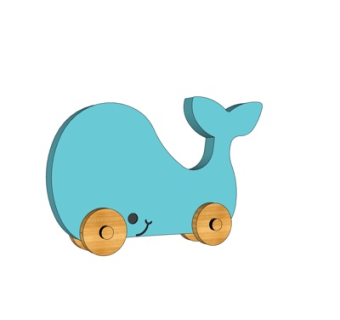 现代儿童玩具车su模型