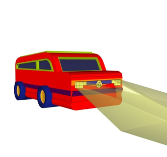 现代儿童玩具车su模型