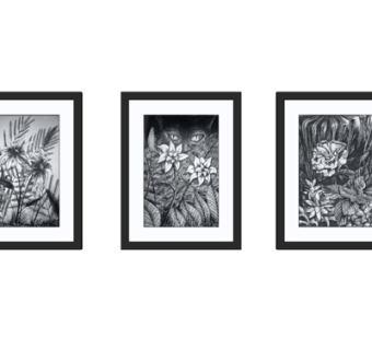 现代花卉装饰画su模型