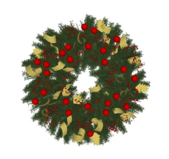 现代圣诞树摆件su模型