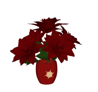 现代花瓶花卉su模型