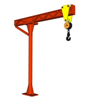 工业风塔吊式起重机su模型