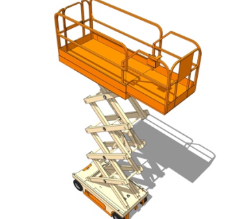 工业风升降机su模型