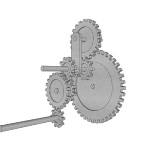 工业风齿轮组合su模型