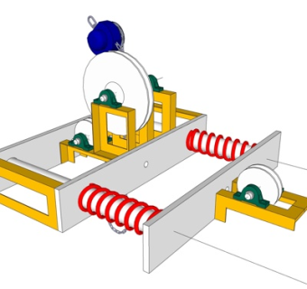工业风机床su模型
