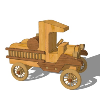 现代汽车摆件su模型