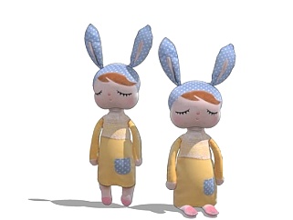 现代<em>玩具兔子</em>su模型