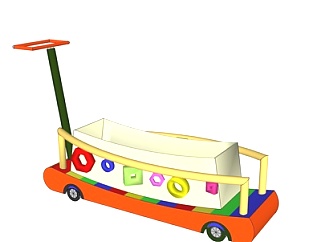 现代玩具<em>拖车</em>su模型