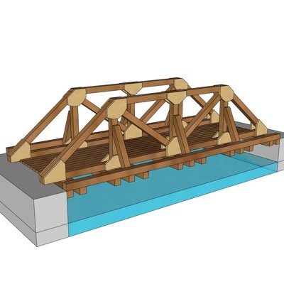 现代玩具积木su模型