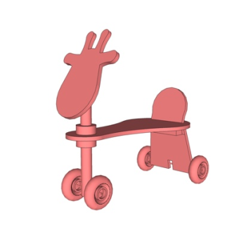 现代玩具车su模型