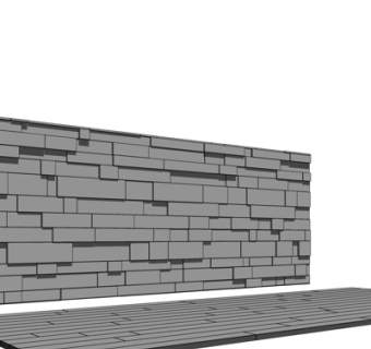 现代文化墙su模型