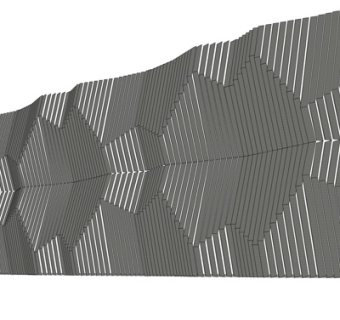 现代文化墙su模型